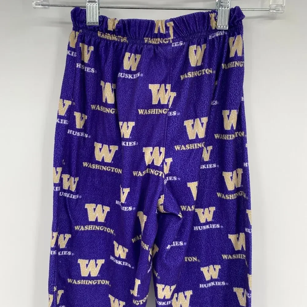 Genuine Stuff Washington Huskies UDUB Cozy Pajama Pants Purple 8 Small